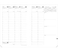 Quo Vadis - 1 Recambio para agenda semanal ministro - diciembre de 2024 a diciembre de 2025 - Formato 16 x 24 cm - Encuadernación cosida