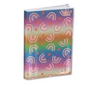 Quo Vadis 1282287Q - Agenda Escolar EUROTEXTAGENDA 2023/2024 Multilingüe 1 día página 12x17cm MY AGENDA GLITTERS Arco iris