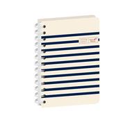 Quo Vadis 1282754Q - Agenda Escolar EUROTEXTAGENDA Espiral 26-27 ML EGEO 1 día página 12x17cm, Marinero