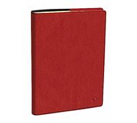 Quo Vadis 195086Q Agenda PLAIN idioma italiano, año 2025, color burdeos, formato 10 x 15 cm, mensual, 12 meses, enero-diciembre, papel blanco con libreta de direcciones, cubierta extraíble de piel