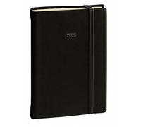 Quo Vadis 377011Q - Agenda 12 meses DAILY 24 ENE - DIC 24 Multilingüe 1 día página A5+ - 16x24cm SILK Negro