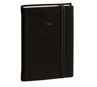 Quo Vadis 377011Q - Agenda 2023 - DAILY 24 SILK - Multilingüe - Color: Negro - A5-16 x 24 cm