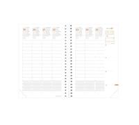 Quo Vadis 539127Q - Recambio de Agenda 13 meses TIME & LIFE POCKET DIC 23 - DIC 24 Multilingüe Semana Vista A6 - 10x15cm TIME & LIFE Blanco