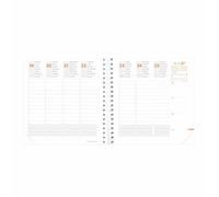 Quo Vadis 540122Q - Recambio agenda 2023 -TIME&LIFE® MEDIUM - Multilingüe - Color: Blanco - 16 x 16 cm