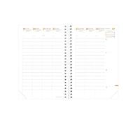 Quo Vadis 615018Q - Recambio de Agenda 13 meses TIME & LIFE LARGE DIC 23 - DIC 24 Multilingüe Semana Vista A5+ - 16x24cm TIME & LIFE Blanco