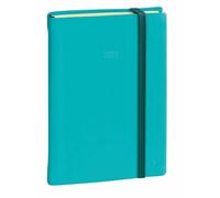 Quo Vadis 617020Q - Agenda 12 meses DAILY POCKET 2026 SILK, 1 día página 8,8x13cm Multiligüe, Turquesa