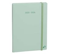 Quo Vadis 161013Q - Agenda 16 meses PLAN WEEK SEP 23 - JUL 24 Multilingüe Semana Vista A5+ - 16x24cm PASTEL Verde