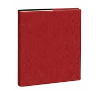 Quo Vadis - Agenda 2025 - Ejecutivo Prestige - Semainier Planning - Multilingüe - Marlow - Rojo - 13 meses de diciembre a diciembre - 16 x 16 cm - Papel Clairefontaine marfil - Fabricación francesa