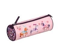Quo Vadis Louise & Arthur - Estuche escolar redondo (8 x 23 x 8 cm), diseño de Louise & Arthur, multicolor