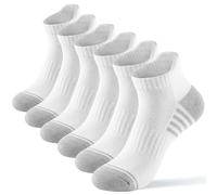 Quoboquo calcetines running hombre tobilleros calcetines deporte antideslizantes trail cortos deportivos algodón transpirable antiampollas meias homem 6 pares 43-46