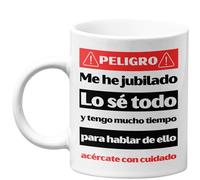 Quodelo Regalos Jubilacion - Taza Jubilacion Hombre o Mujer - Regalos Originales para Jubilados - Regalo para Recien jubilado con gran Brillo y Grosor - Taza Divertida Regalos para Jubilados