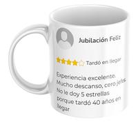 Quodelo taza jubilacion divertida con diseño que refleja descanso y buen humor perfecta para sorprender a un compañero querido o un familiar que inicia una etapa tranquila y merecida