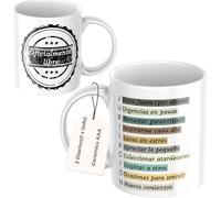 Quodelo Taza Jubilación divertida en cerámica AAA - impresión brillo duradero - idea de regalo para hombre y mujer recién jubilados - uso diario microondas y lavavajillas - regalo para la jubilación