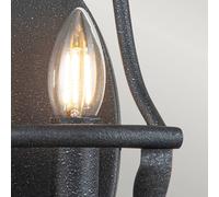 QUOIZEL Aplique Bradbury, 2 luces, gris