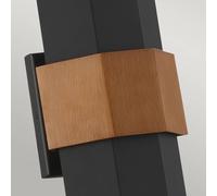 QUOIZEL Aplique de exterior LED Chasm M negro arriba/abajo EC:EPREL:1750904