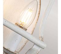 QUOIZEL Aplique de pared Bradbury, 2 luces, blanco True