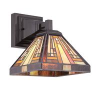 QUOIZEL Aplique Stephen en estilo Tiffany