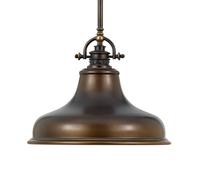 Elstead Lighting Emery lámpara colgante 1x60 W marrón QZ-EMERY-P-M-PN
