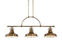 Elstead Lighting Emery lámpara colgante 3x60 W latón QZ-EMERY3P-WS