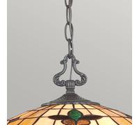 QUOIZEL Lámpara colgante Kami en estilo Tiffany True
