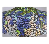 QUOIZEL Lámpara de mesa Cobalt en diseño Tiffany