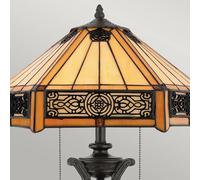 QUOIZEL Lámpara de mesa Indus en estilo Tiffany