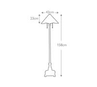 Elstead Lighting Inglenook lámpara de pie 2x60 W multicolor-marrón QZ-INGLENOOK-FL