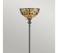 QUOIZEL Lámpara de pie Kami con pantalla de diseño Tiffany