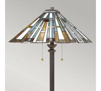 QUOIZEL Lámpara de pie Maybeck en diseño Tiffany