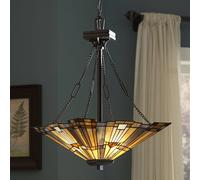 Elstead Lighting Inglenook lámpara colgante 3x60 W marrón QZ-INGLENOOK-P-B