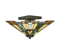Elstead Lighting Inglenook lámpara de techo 2x60 W marrón QZ-INGLENOOK-SF