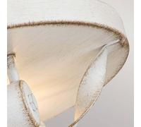 QUOIZEL Plafón Bradbury, 2 luces, blanco