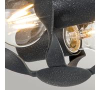 QUOIZEL Plafón Bradbury, 2 luces, gris