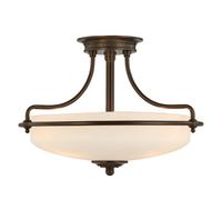 QUOIZEL Plafón Griffin Ø 43 cm, bronce