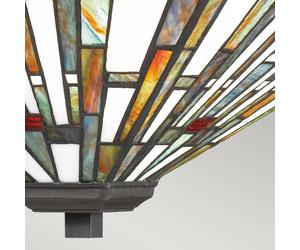 QUOIZEL Plafón Maybeck en diseño Tiffany