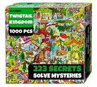 Quokka 1000 Piece Puzzle for Adults - 223 Hidden Secrets, Engaging Audio Story, Snap-Tight Thick Pieces - Collect All Four Adult Puzzles in Series To Build One Epic Mystery Realm (Twigtail Kingdom)