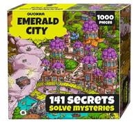 Quokka 1000 Piece Puzzle for Adults Emerald Kingdom - Fantasy Adult Puzzles with Secret Tasks & Fairy Tale Audio Story for Deep Relaxation for Challenge Puzzle Lovers
