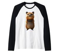Quokka Be Quokka Happy Sonríe con Quokkas Camiseta Manga Raglan