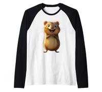 Quokka Be Quokka Happy Sonríe con Quokkas Camiseta Manga Raglan