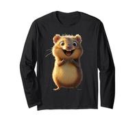 Quokka Be Quokka Happy Sonríe con Quokkas Manga Larga