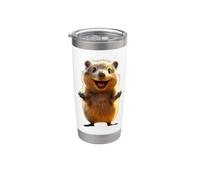 Quokka Be Quokka Happy Sonríe con Quokkas Vaso térmico de acero inoxidable de doble pared