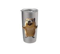 Quokka Be Quokka Happy Sonríe con Quokkas Vaso térmico de acero inoxidable de doble pared