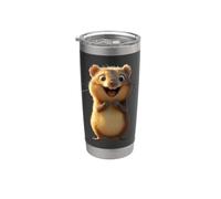Quokka Be Quokka Happy Sonríe con Quokkas Vaso térmico de acero inoxidable de doble pared