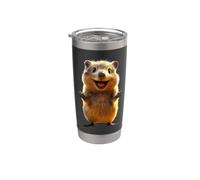 Quokka Be Quokka Happy Sonríe con Quokkas Vaso térmico de acero inoxidable de doble pared