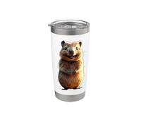 Quokka Be Quokka Happy Sonríe con Quokkas Vaso térmico de acero inoxidable de doble pared