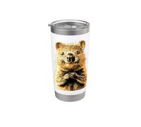 Quokka Be Quokka Happy Sonríe con Quokkas Vaso térmico de acero inoxidable de doble pared
