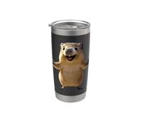 Quokka Be Quokka Happy Sonríe con Quokkas Vaso térmico de acero inoxidable de doble pared