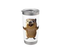 Quokka Be Quokka Happy Sonríe con Quokkas Vaso térmico de acero inoxidable de doble pared