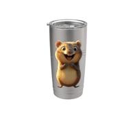 Quokka Be Quokka Happy Sonríe con Quokkas Vaso térmico de acero inoxidable de doble pared