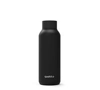 Quokka Solid - Jet Black 510 ML | Botellas De Agua Acero Inoxidable Sin BPA |Botella Térmica De Doble Pared - Mantiene el frío y el Calor para Niños y Adultos